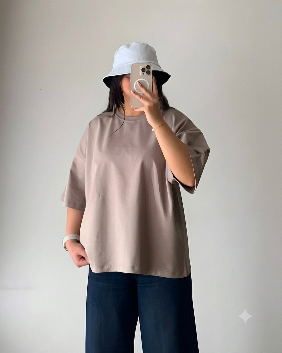 Oversized Sand beige T-Shirt